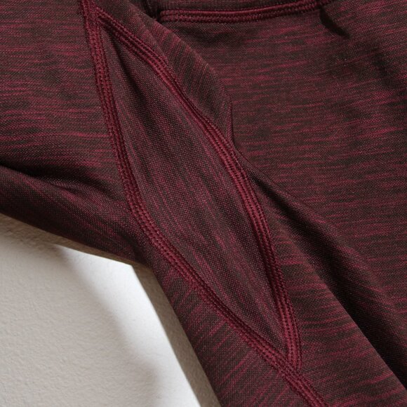 Lululemon Ready To Run Tight Leggings *Evanescent 26" Star Ruby / Black Satin 4 - Picture 4 of 10